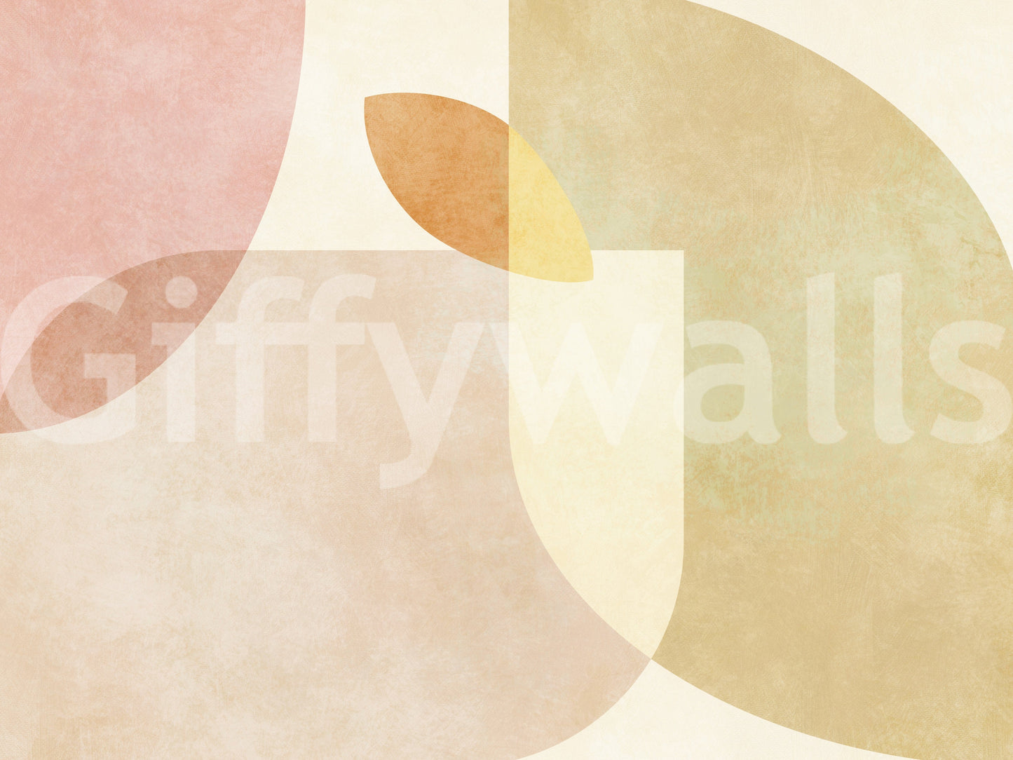 A beautiful modern art wall mural for a living room.