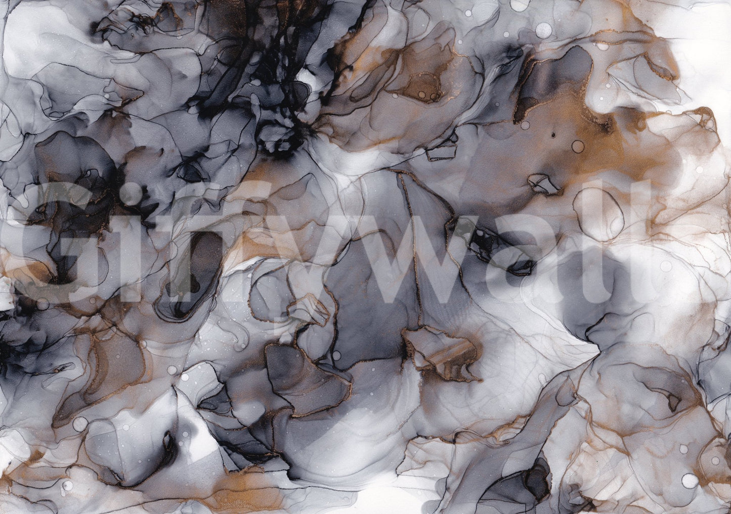 Gilded Smoke wall mural bringing depth to any room