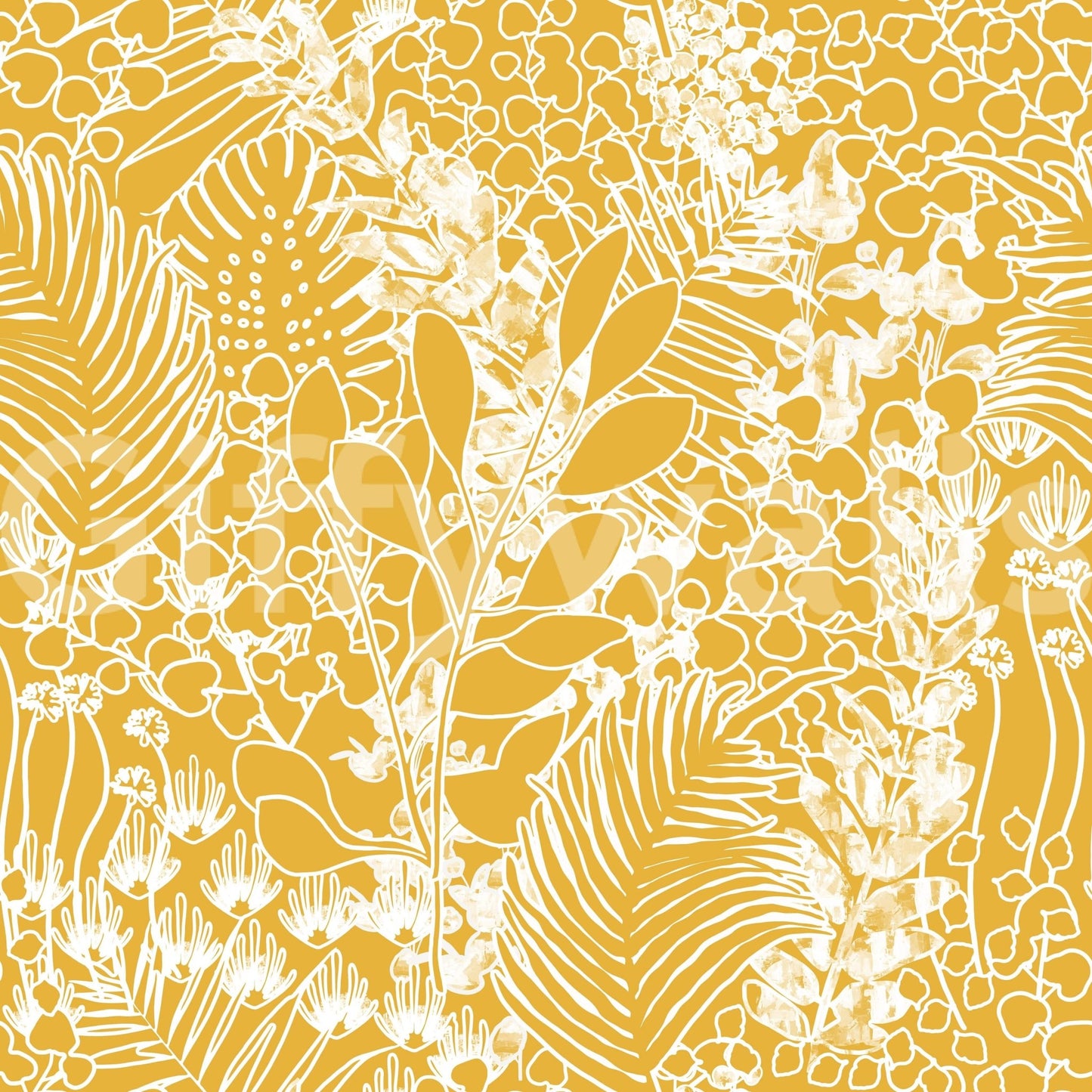 Golden Meadow Dream Wallpaper