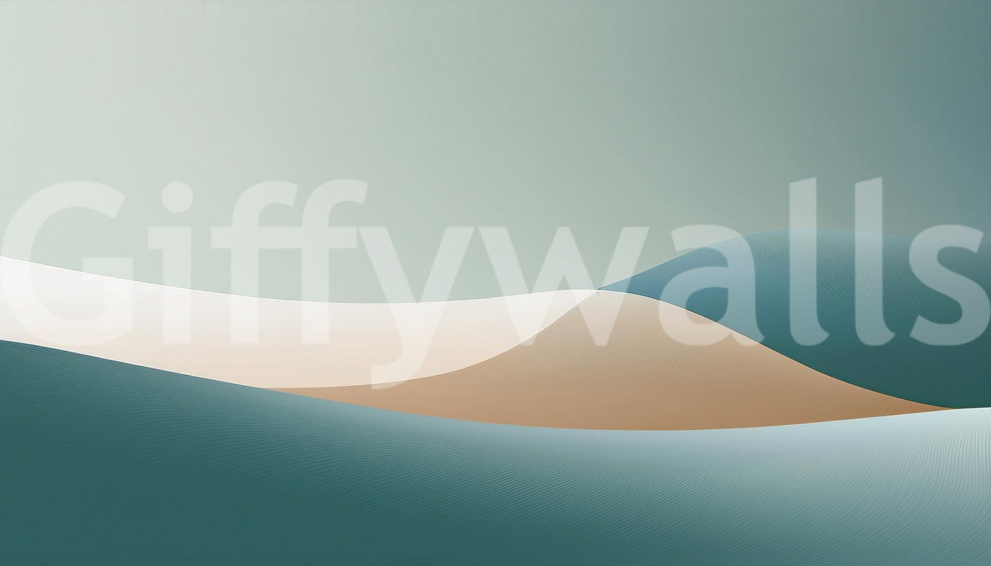 Soothing wall mural wallpaper blending colors horizontally