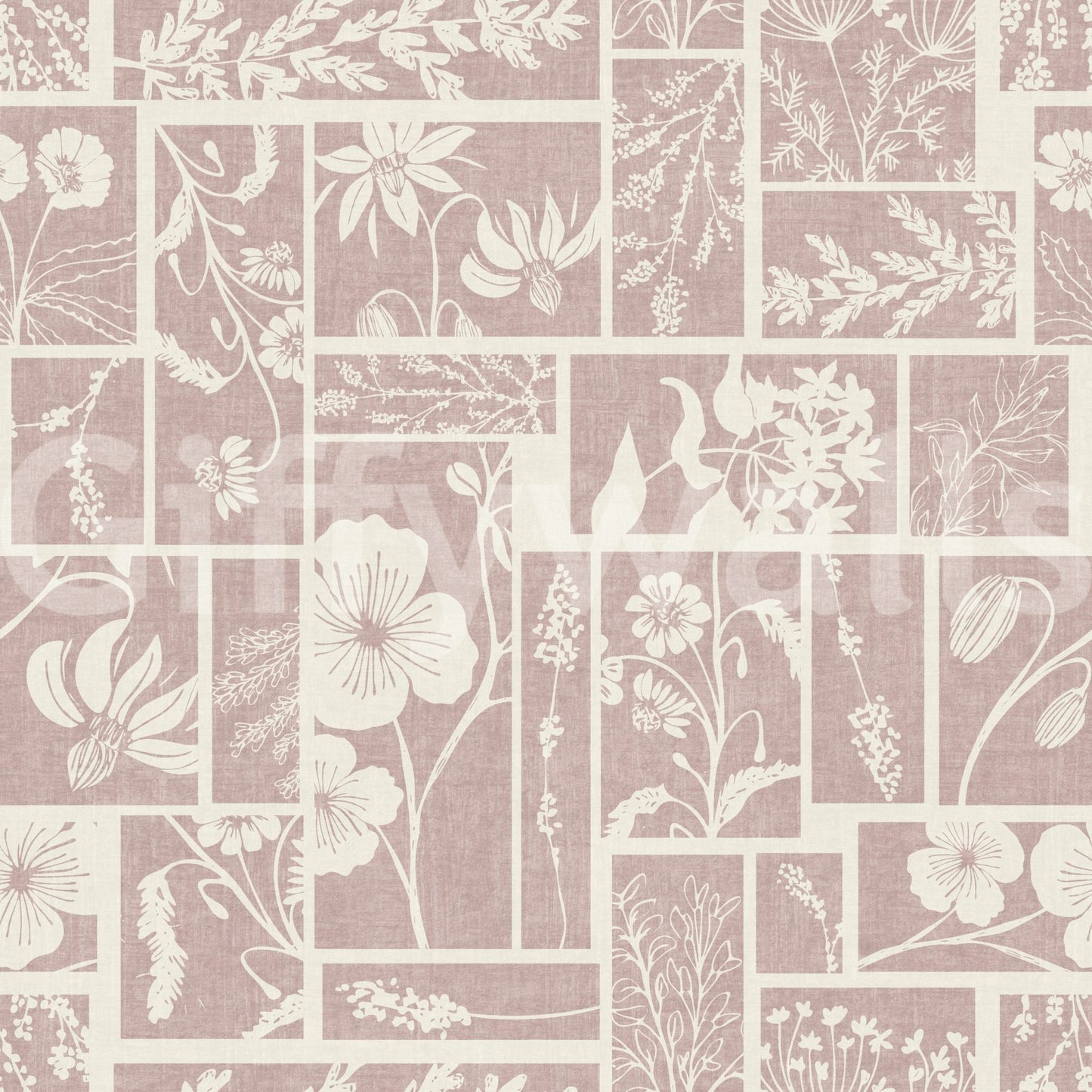 A soft botanical wallpaper with delicate florals, offering a calming and elegant look.
