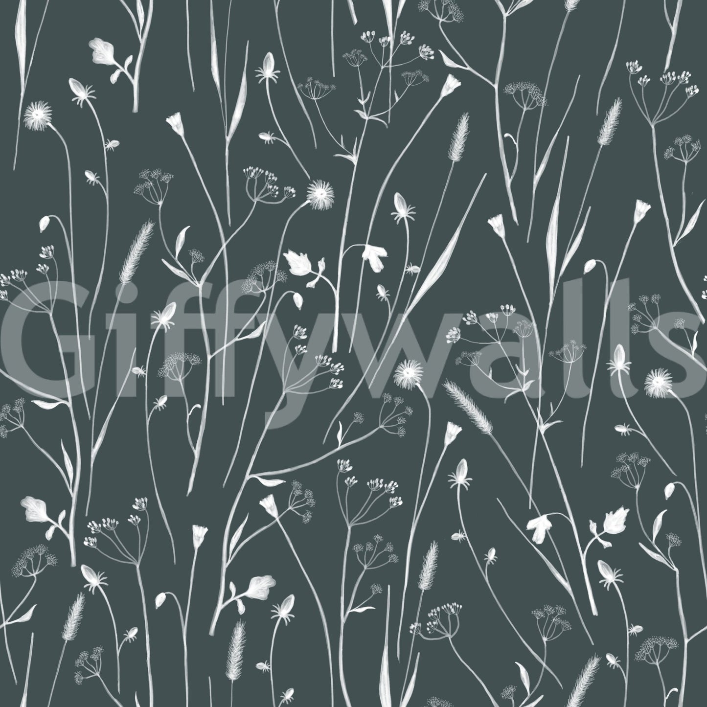 Homeland Floral Outer Space Wallpaper