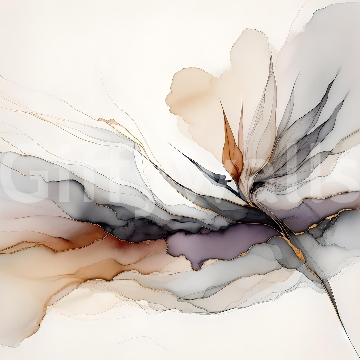 Bold botanical wallpaper used for a feature wall in a modern primary bedroom suite.