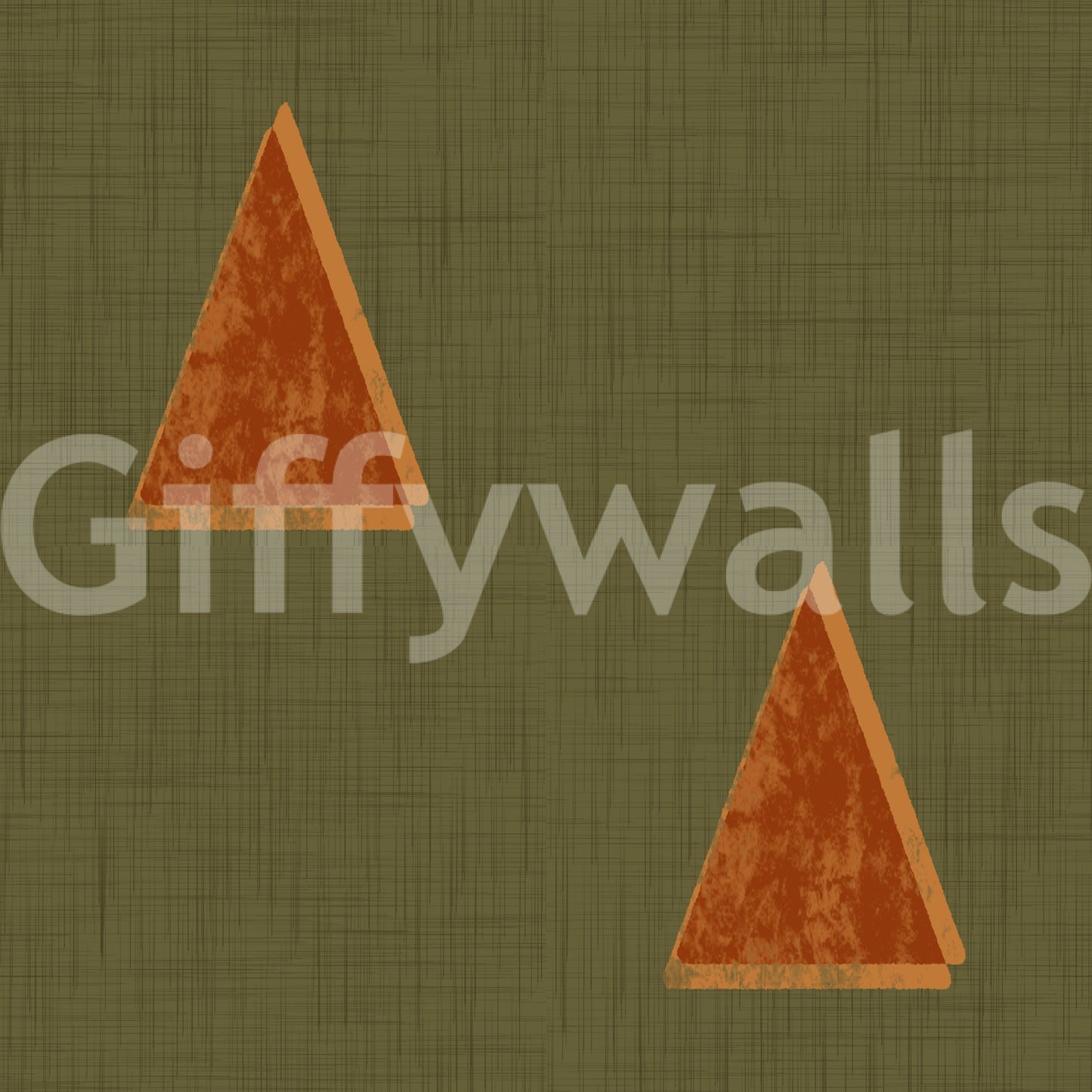 A high-quality sage geometric wall mural for walls.