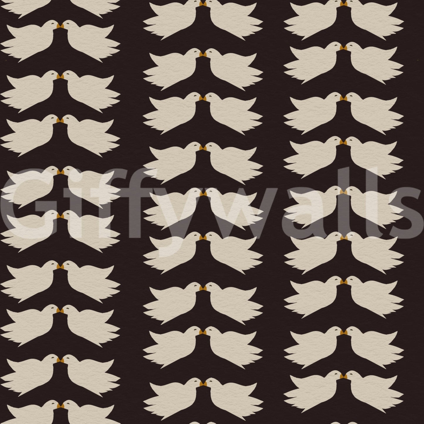 Romantic Doves pattern wallcovering, a timeless symbol of unity and peace.