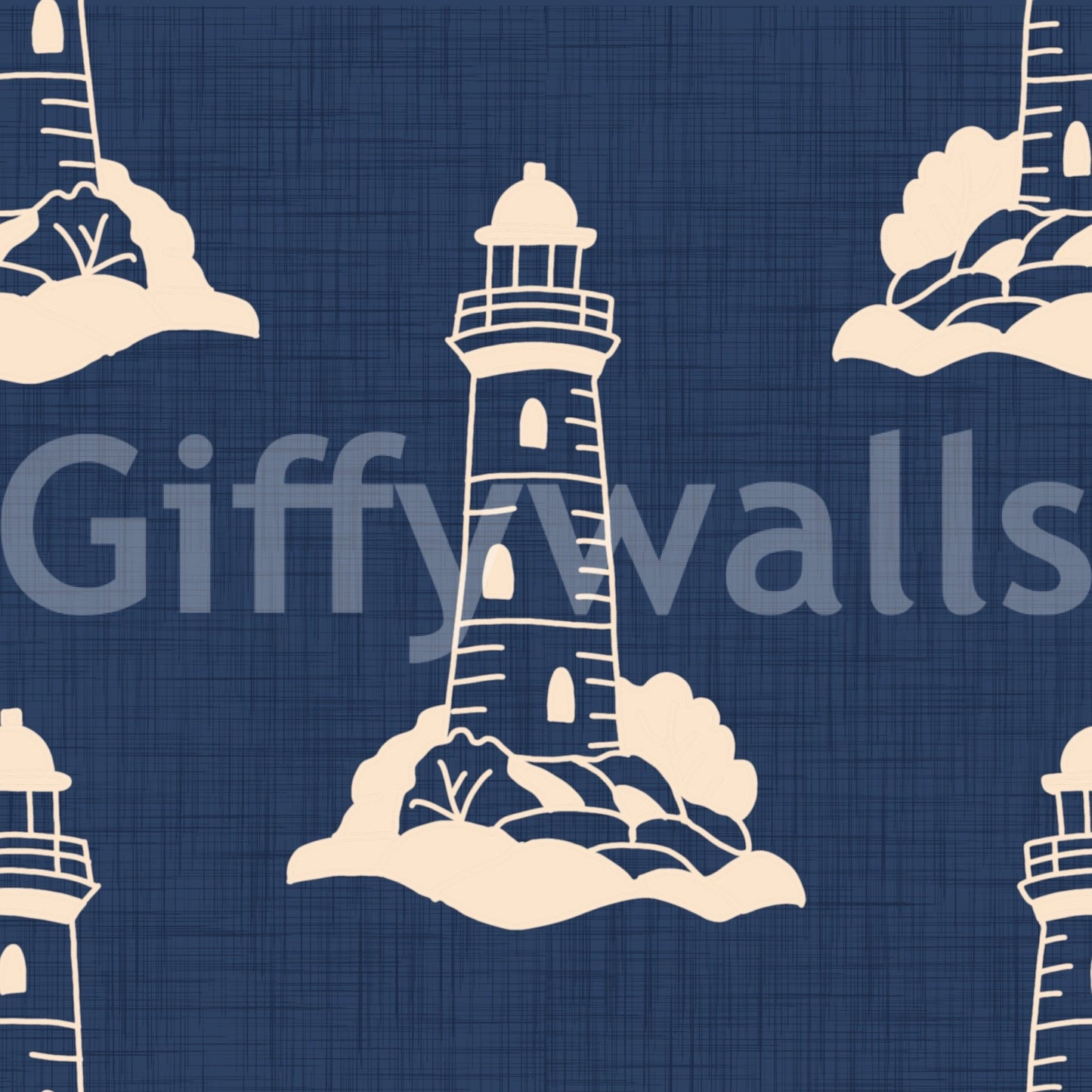 Nautical-themed wallpaper with storybook vibe
