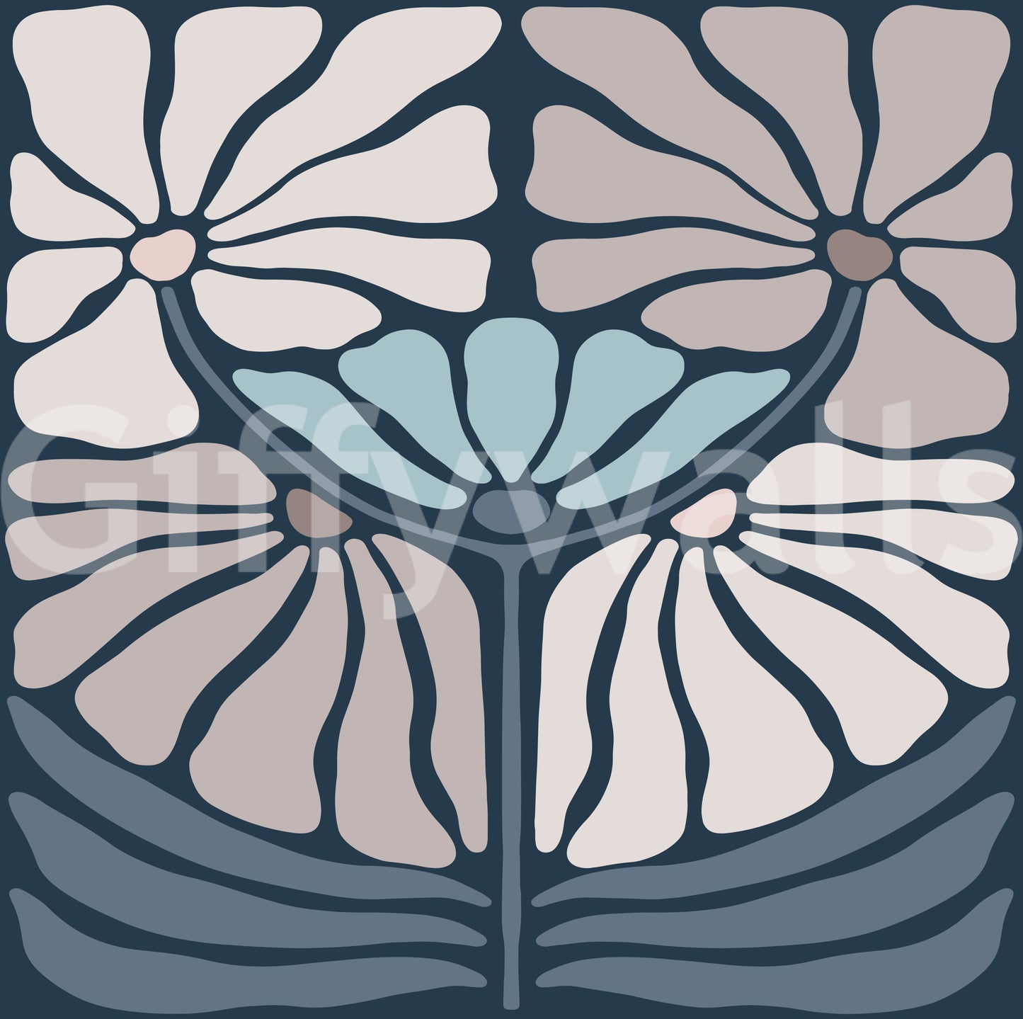 真夜中の花の壁紙