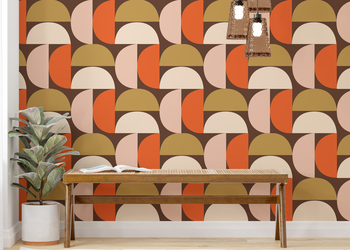 Mindfulness Mod Dot Design Wallpaper for stylish walls