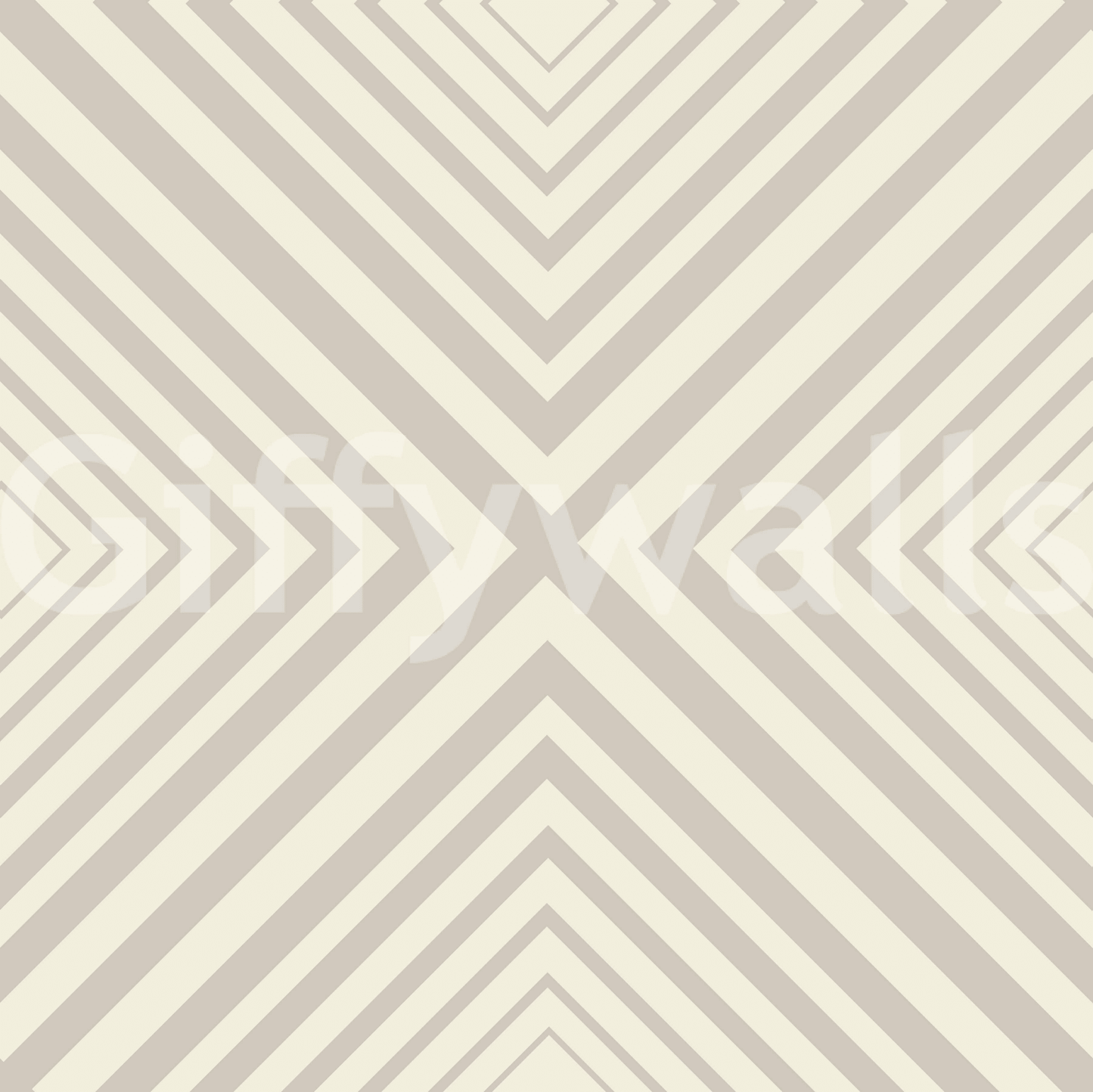 Exquisite chevron wall mural, crisp intersecting lines, appealing minimalist aesthetic.