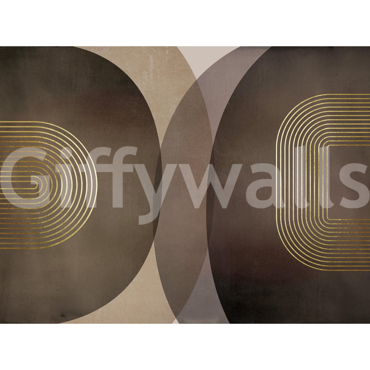 Fresque murale rustique du milieu du siècle moderne