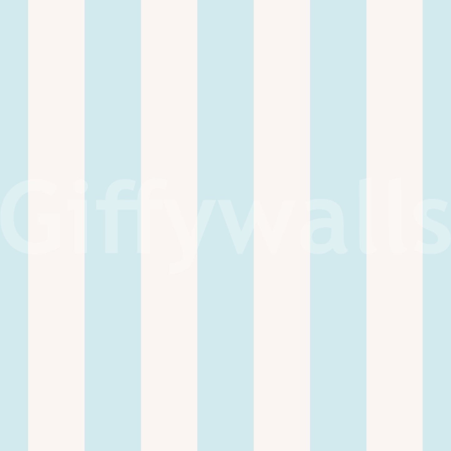 Neutral beige and blue wallpaper with minimalist stripes