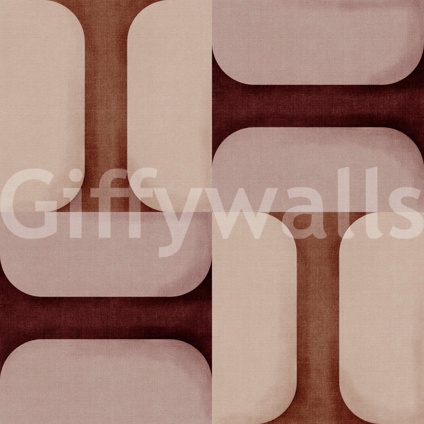 Modern Textured Tiles Clay Wallpaper