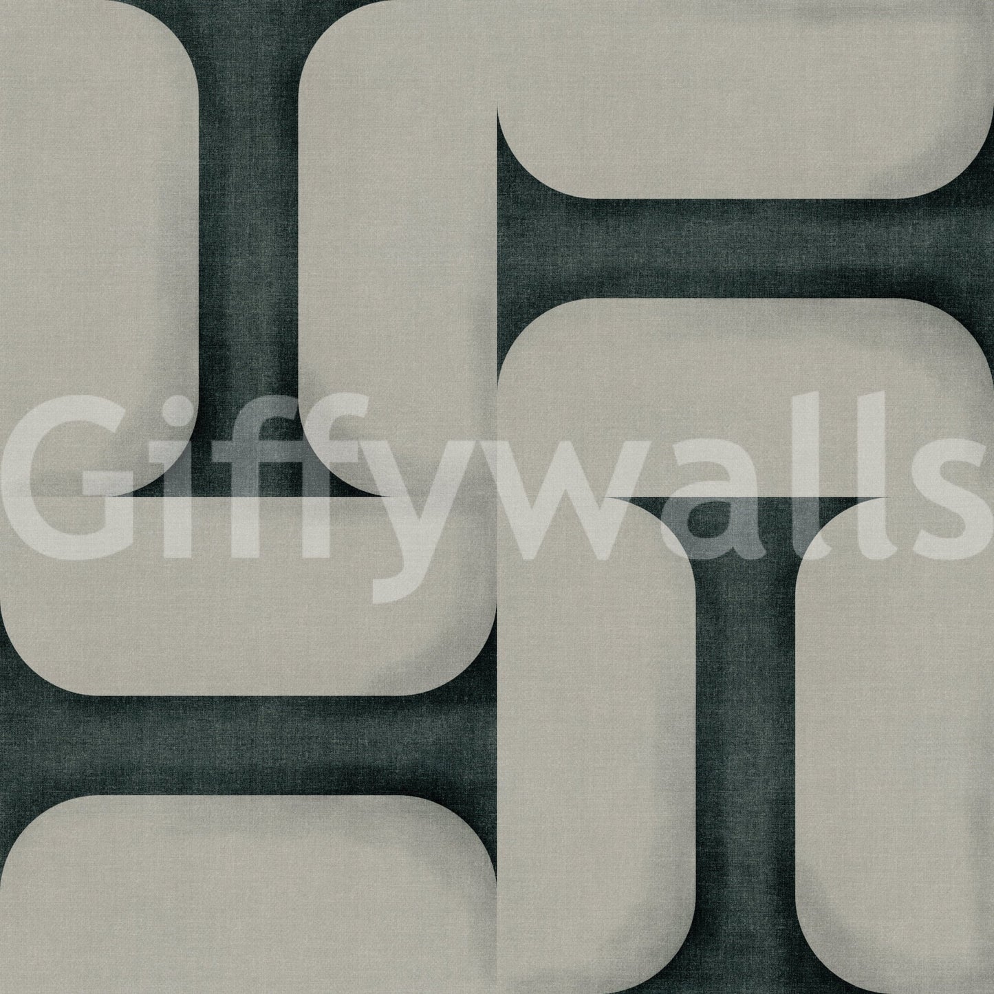 Modern Textured Tiles Vintage Denim Wallpaper