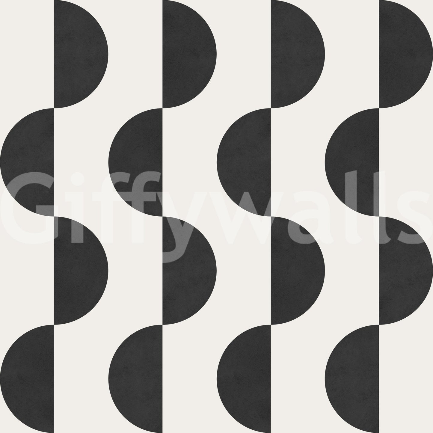 The Monochrome Wave mural makes a sophisticated and subtle statement.