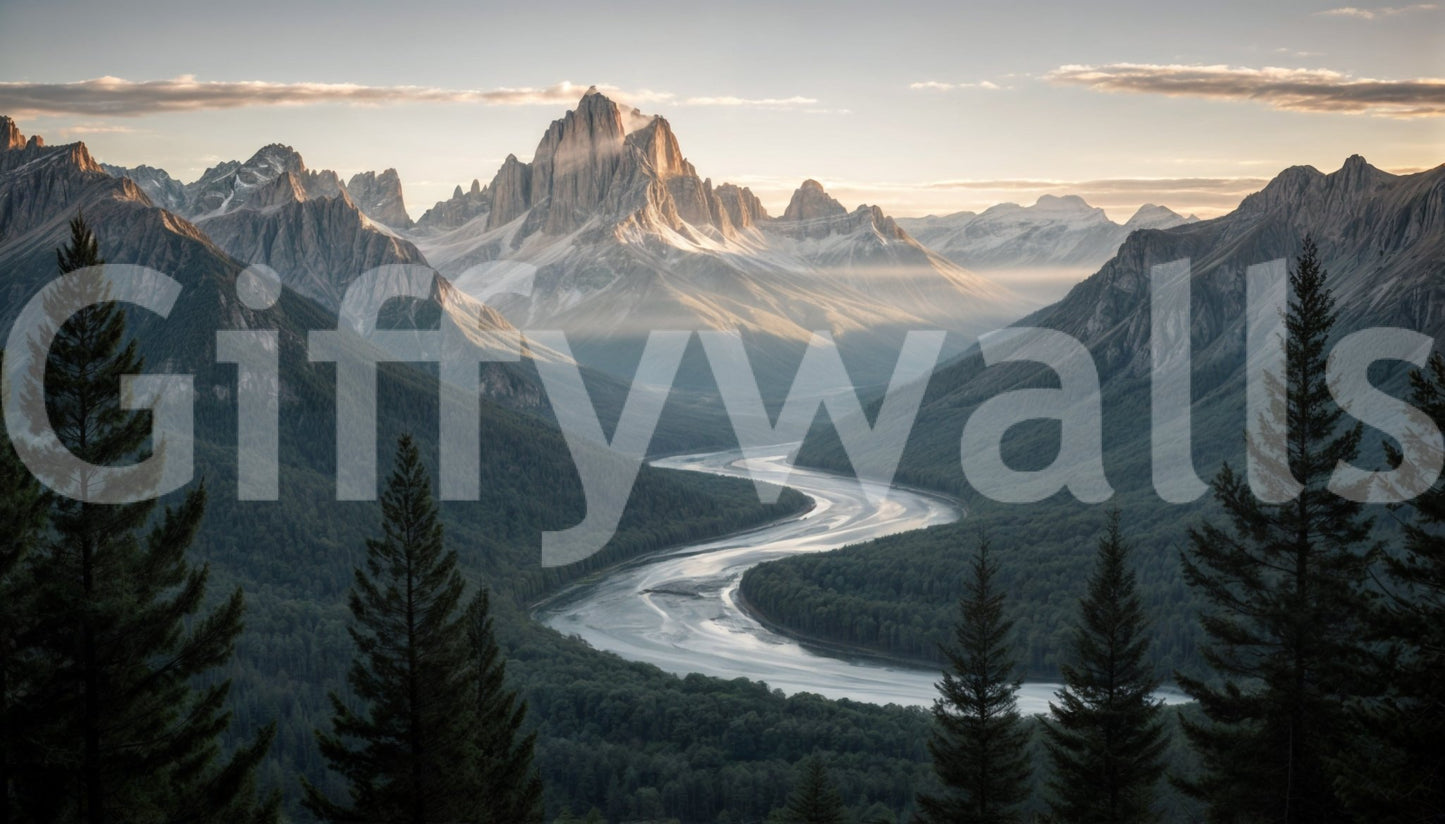 The design is non-realistic and interpretive.