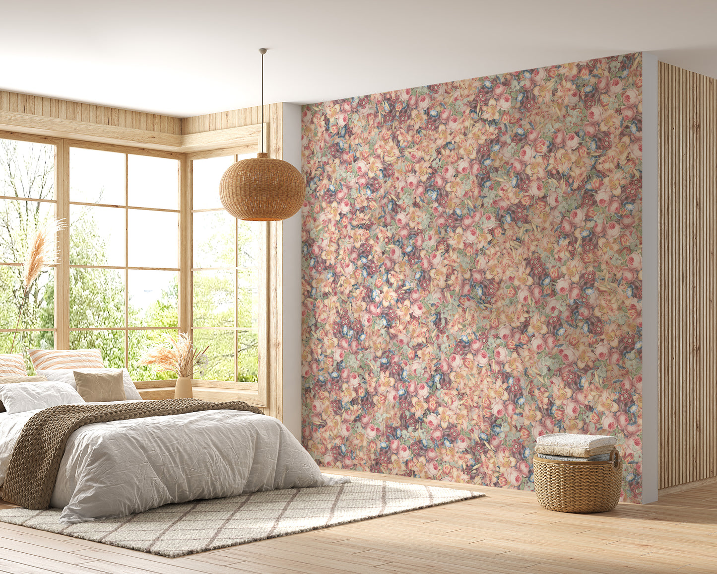 Beautiful poesies wall murals for interiors