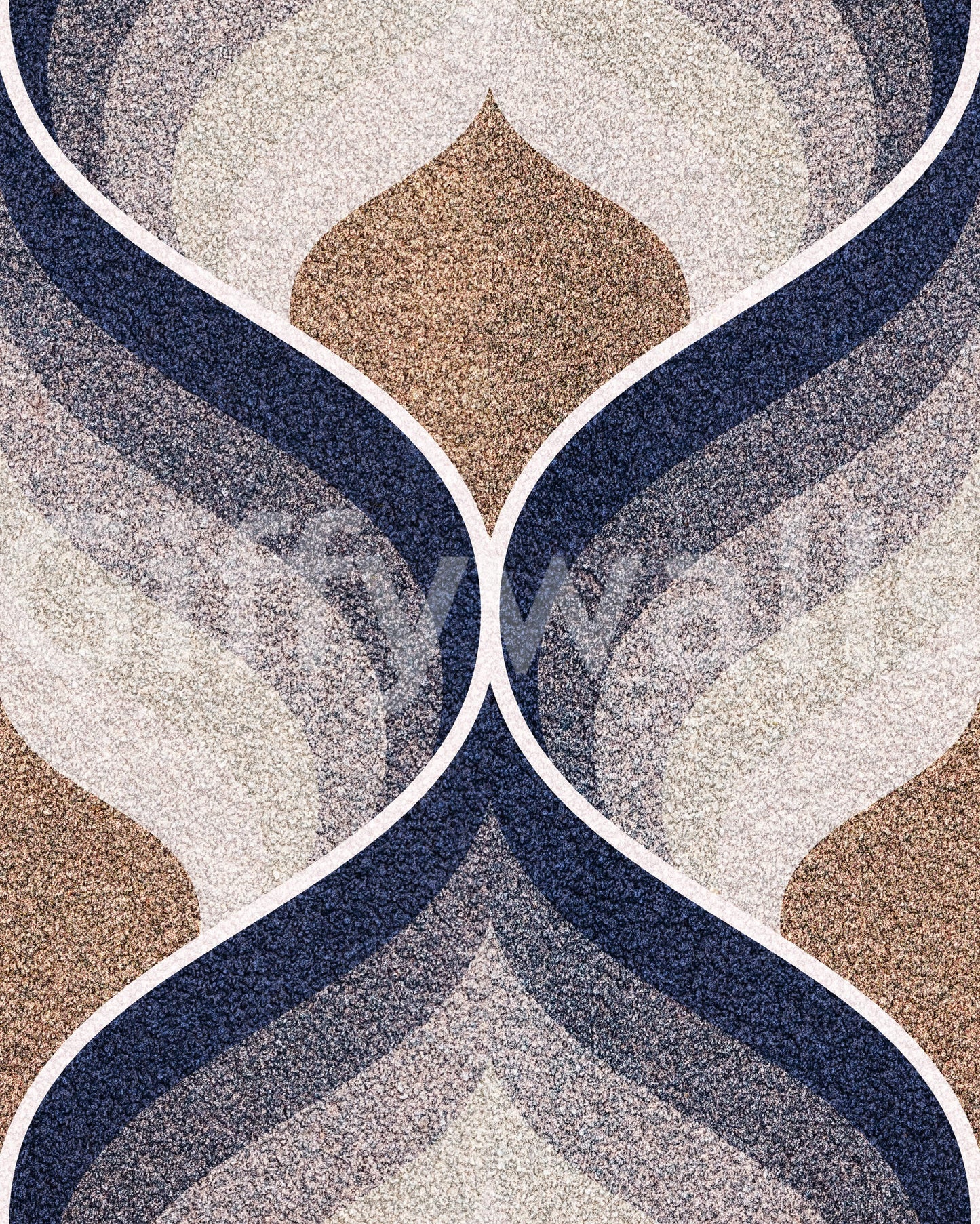 Abstract textured wall mural — elegant and modern design with depth and visual interest.