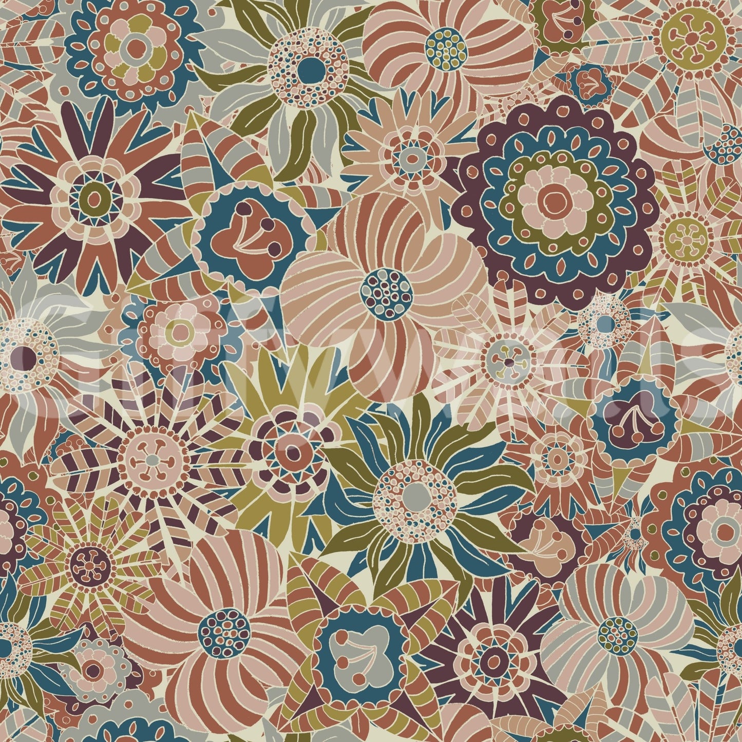 Wallpaper with a fun and cheerful design.