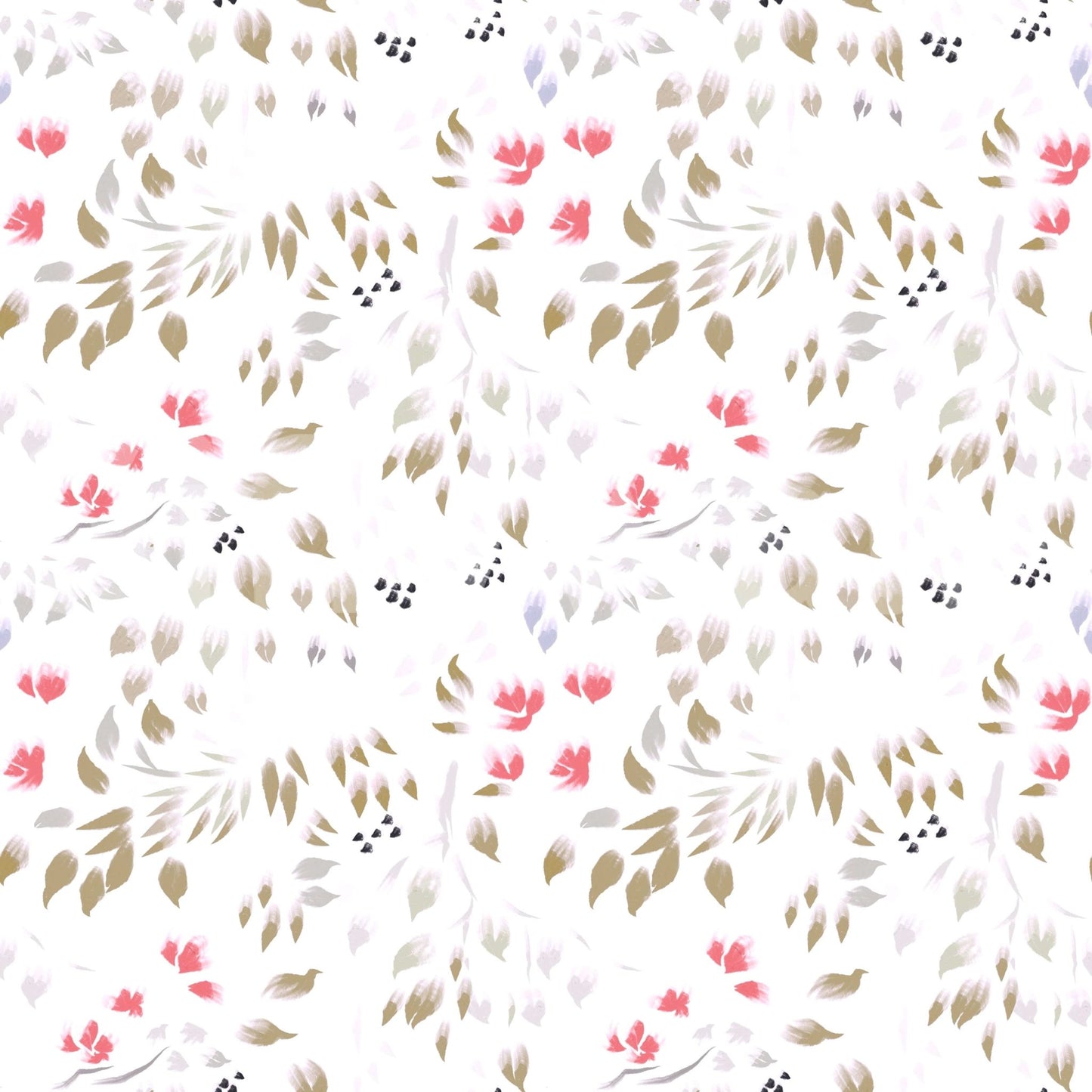 Painterly Petals Wallpaper