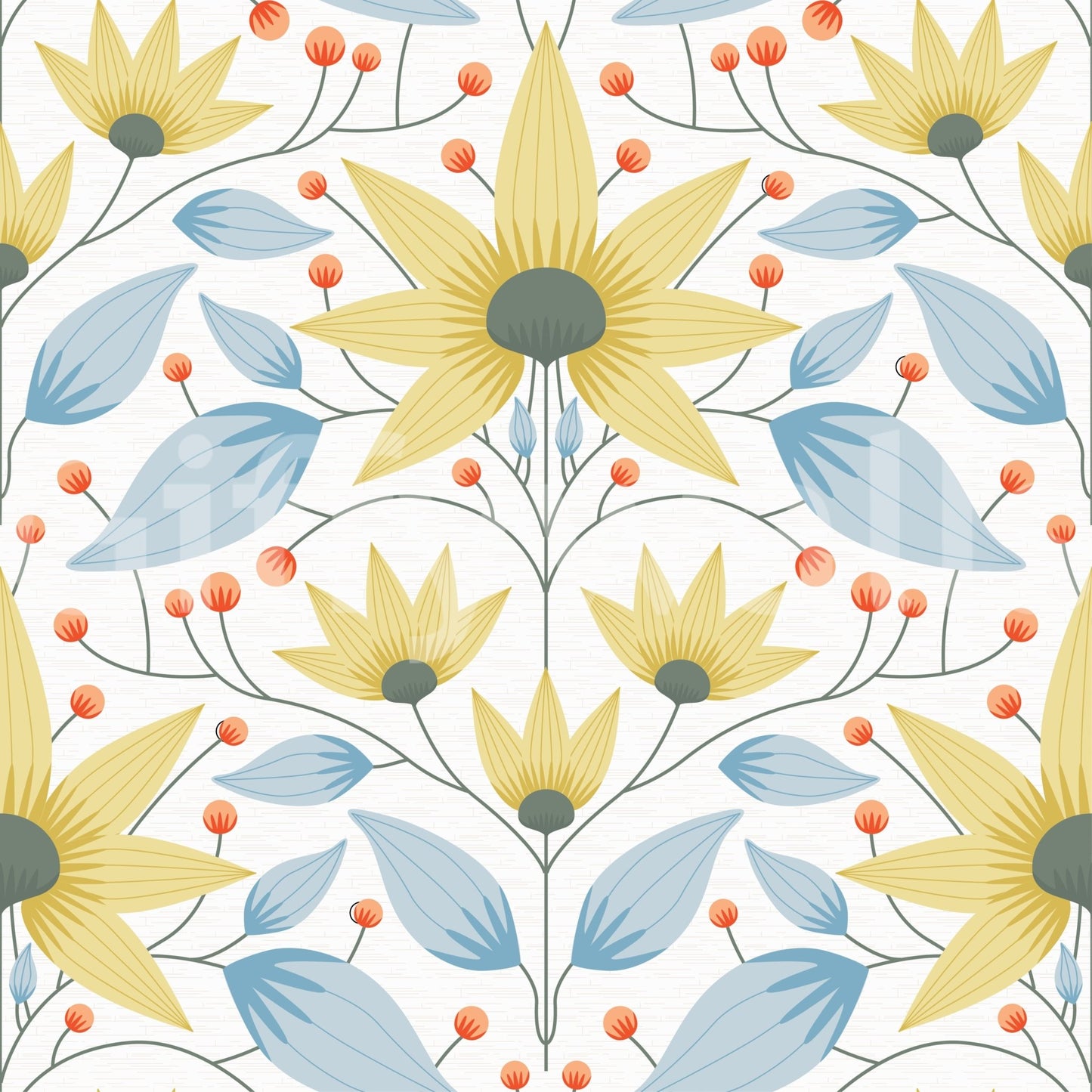 Pale Bloom Symphony Wallpaper