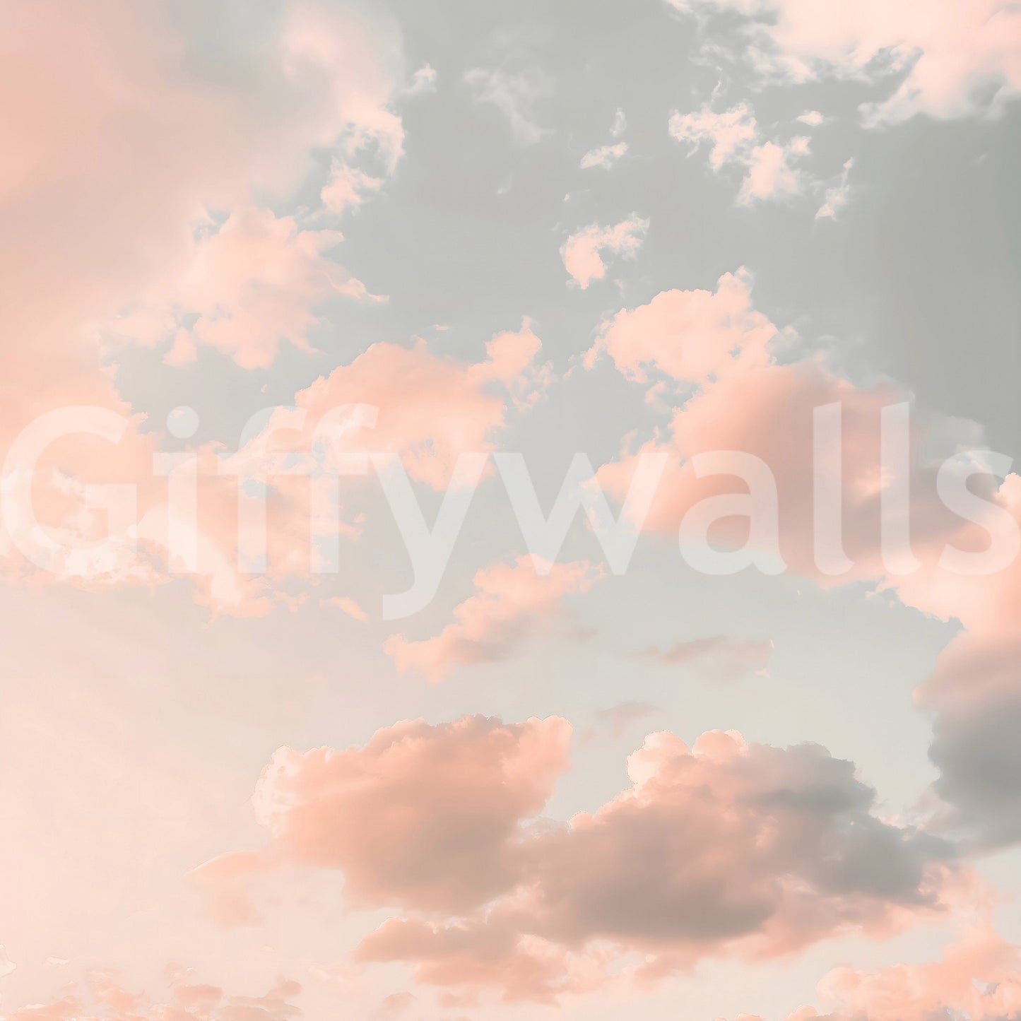Peach pastel sky, peaceful and calm