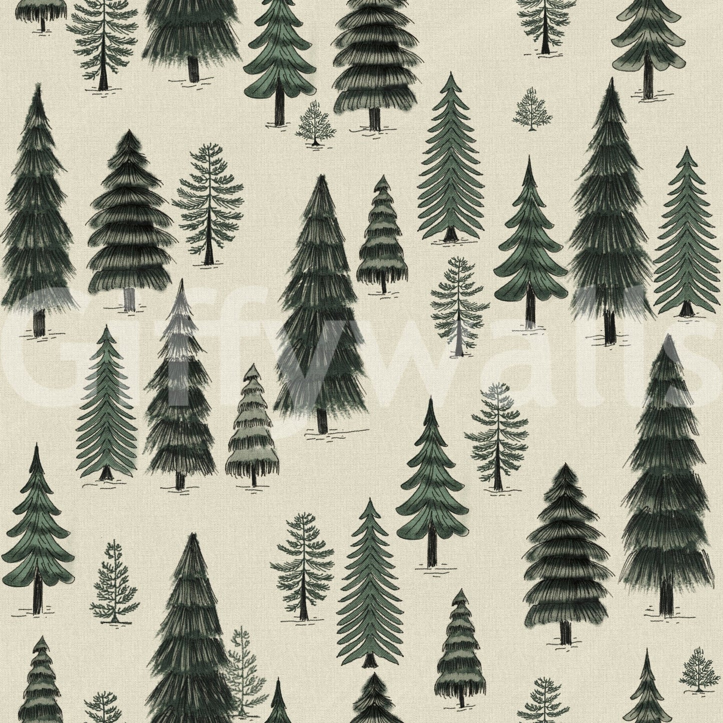 Pine Tree Dreamscape Wallpaper