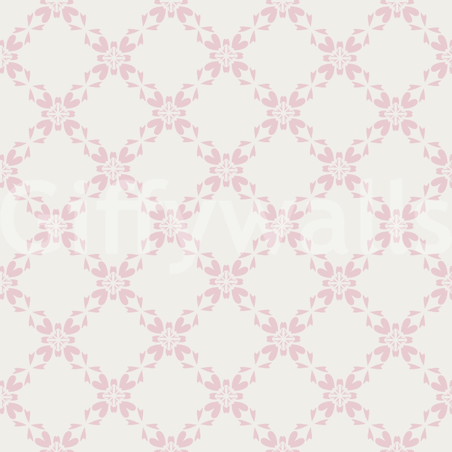 Pink Petal Lattice Wallpaper