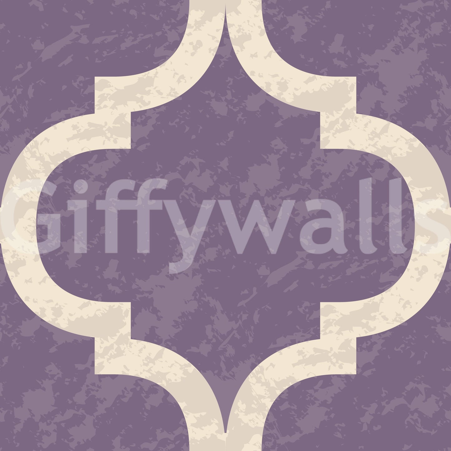 Textured-look grey purple trellis wallpaper for cozy interiors