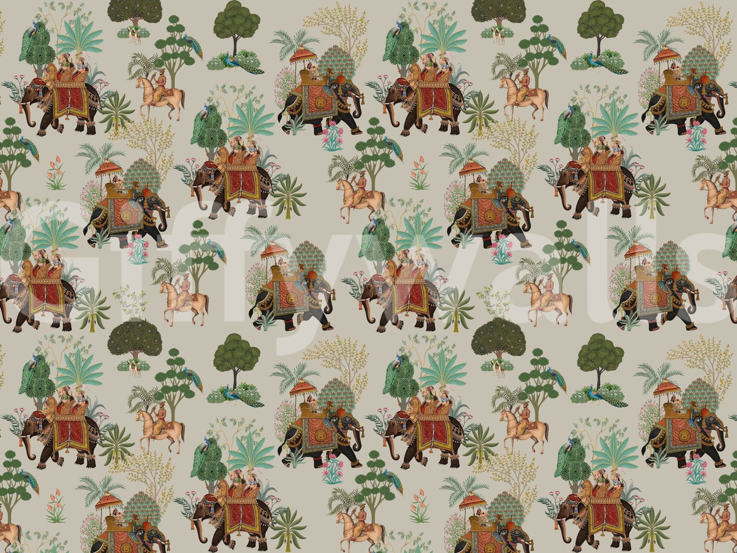 Regal Elephant Parade Wall Mural