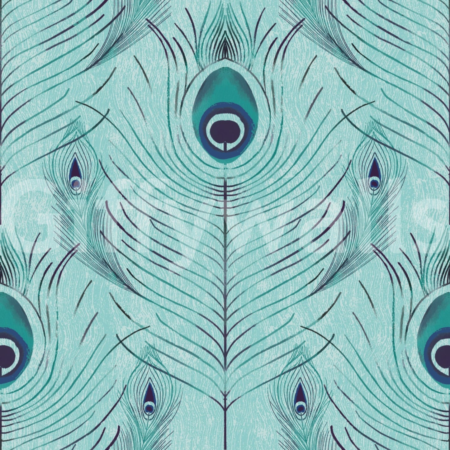 Artistic bird feather wallpaper