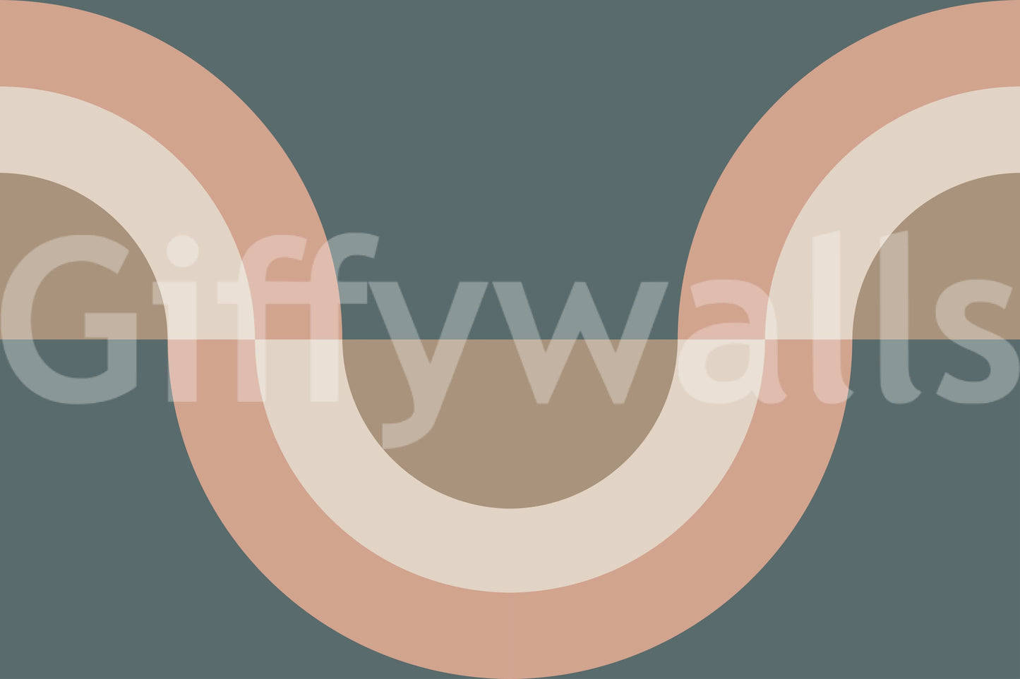 Modern Retro Arcs Decor Wallpaper