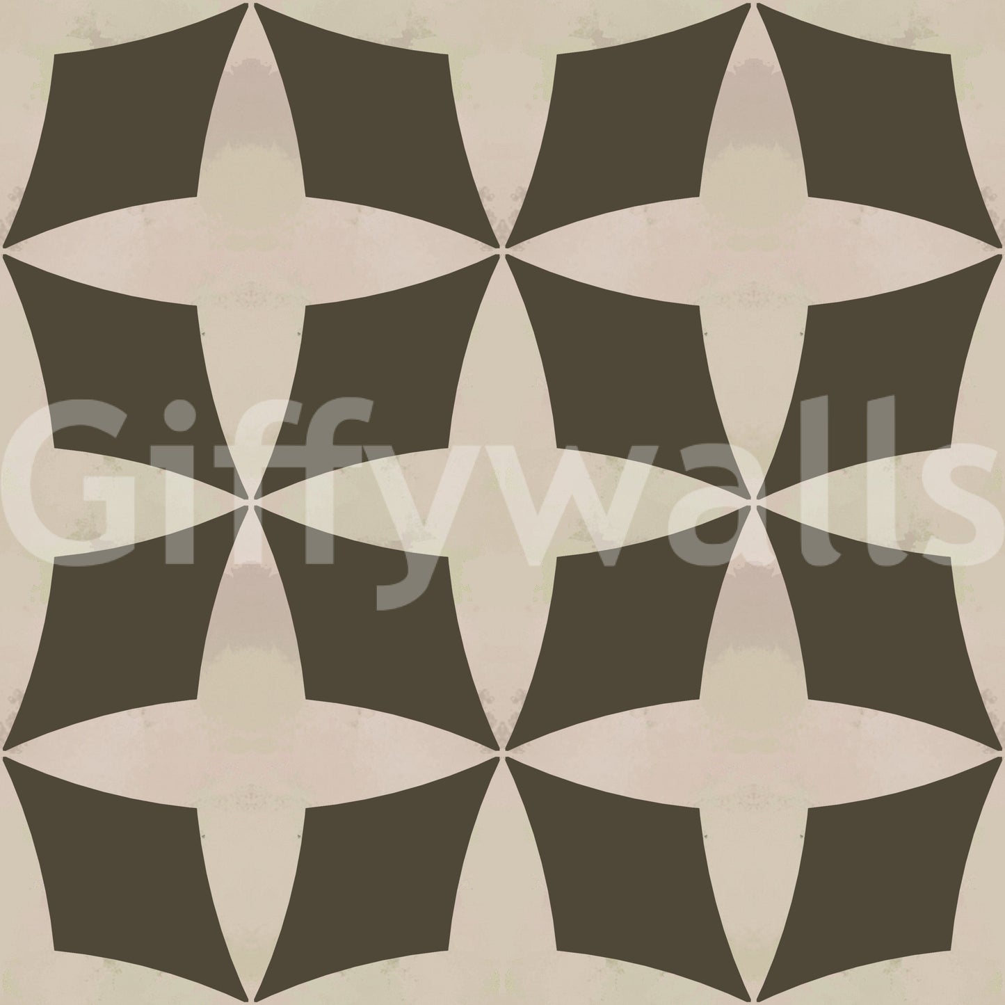 Elegant Retro Bloom Echo for a chic, contemporary accent wall..