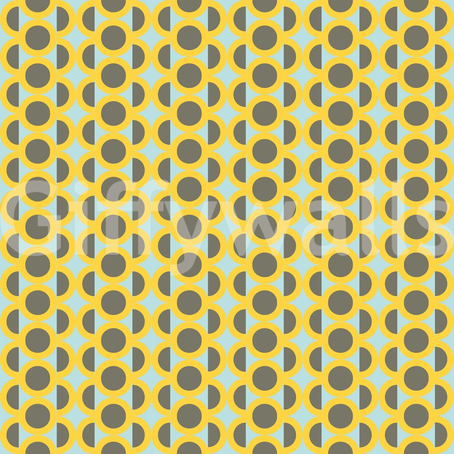 Mod Circle Pop stylish symmetry wallpaper for walls.