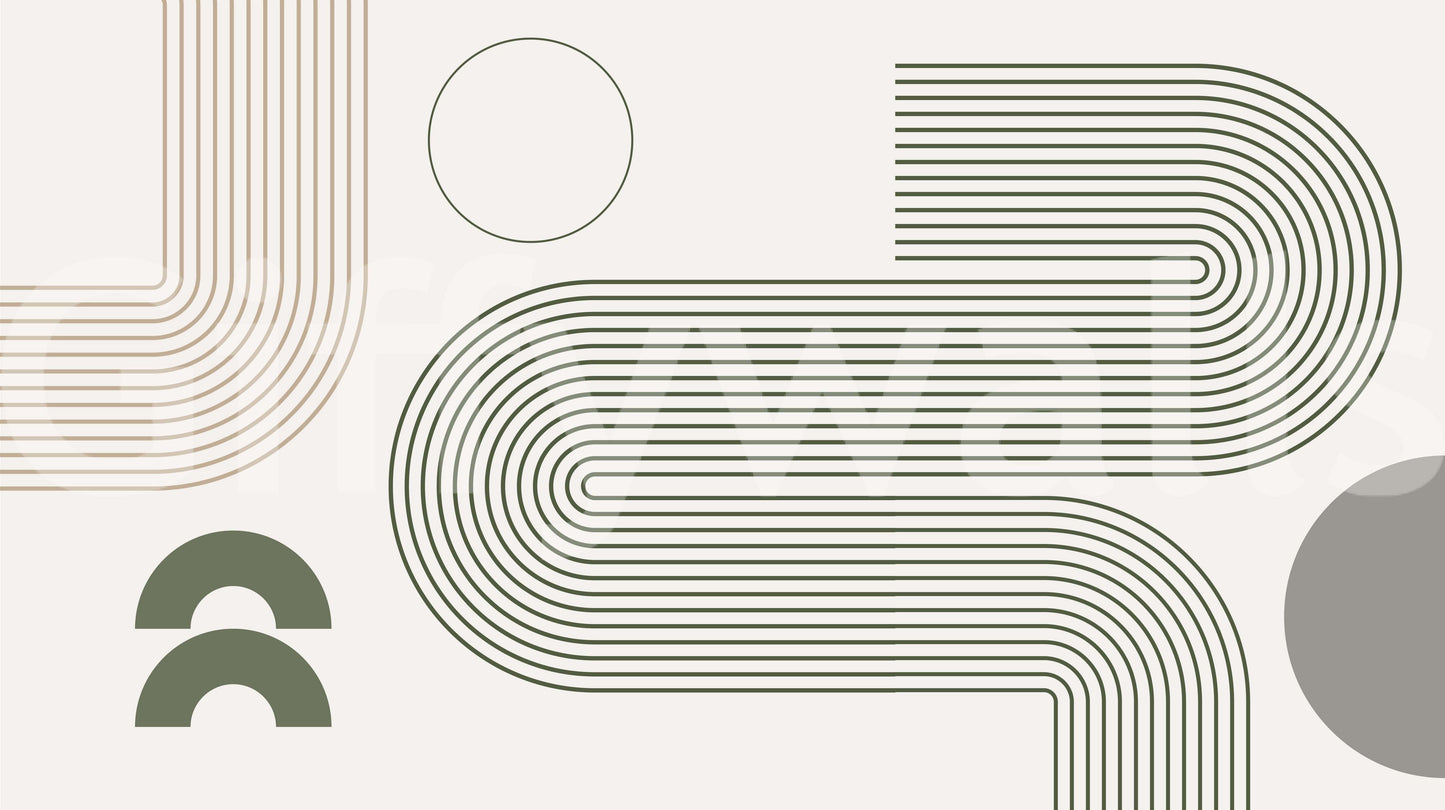 Minimalist Retro Flow Wall Mural