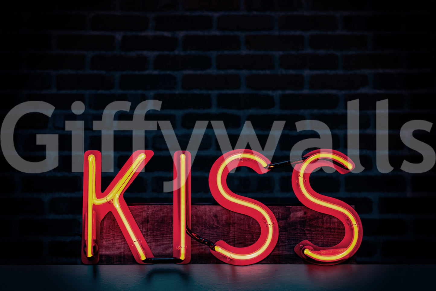Fresque murale Neon Kiss -2226249
