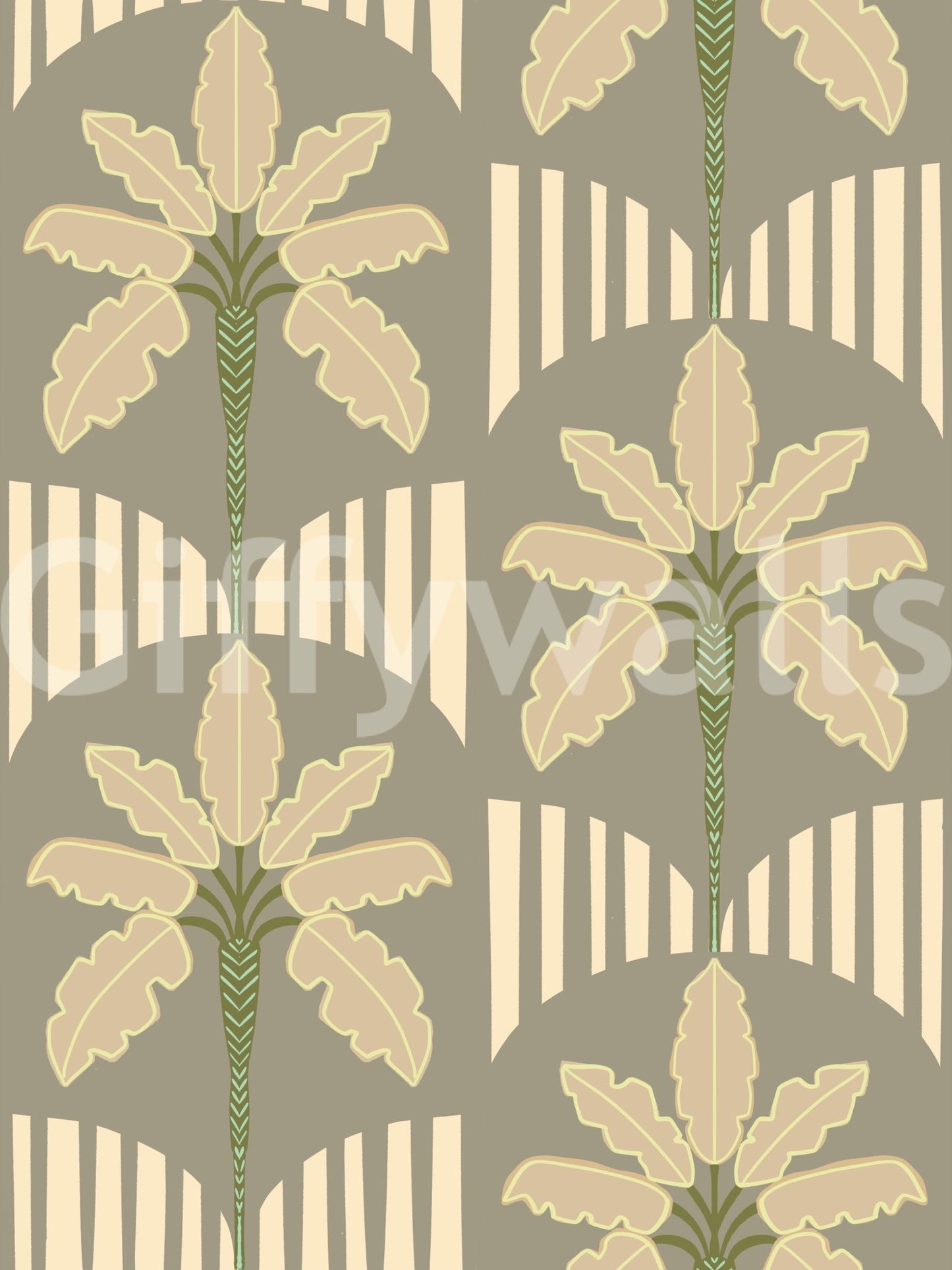 Retro-Palmenoase-Tapete