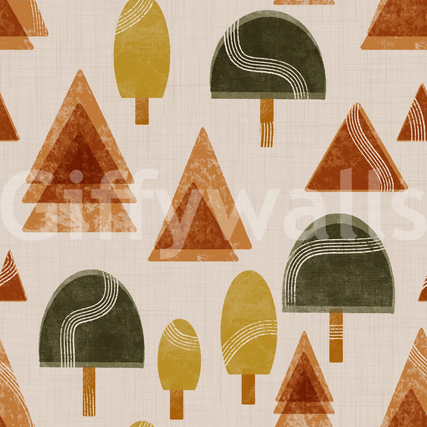 A high-quality minimalist tree wall mural for walls.