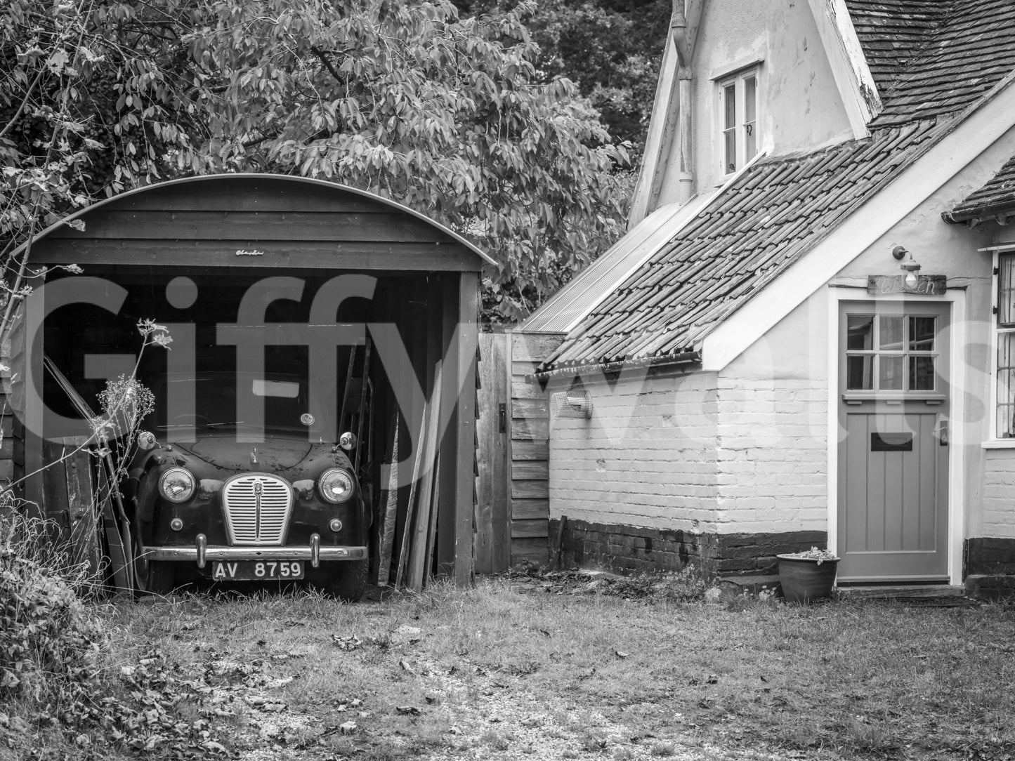 Retro Vehicle Hideaway Wall Mural