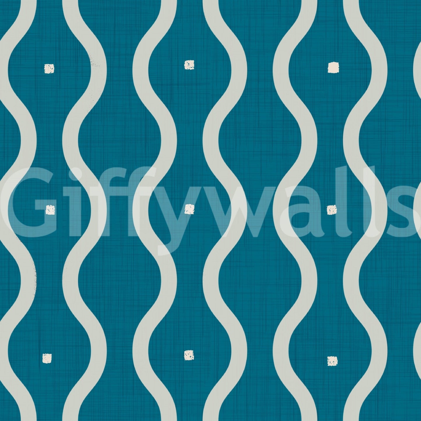 Fresh Retro Waves Teal wallpaper sophisticated rhythm.