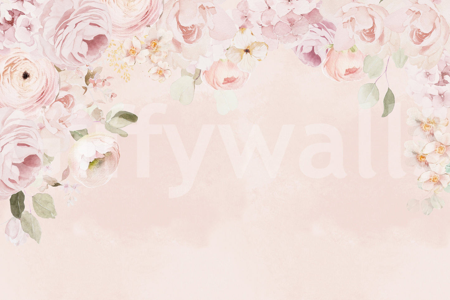 Classic flower mural wallpaper