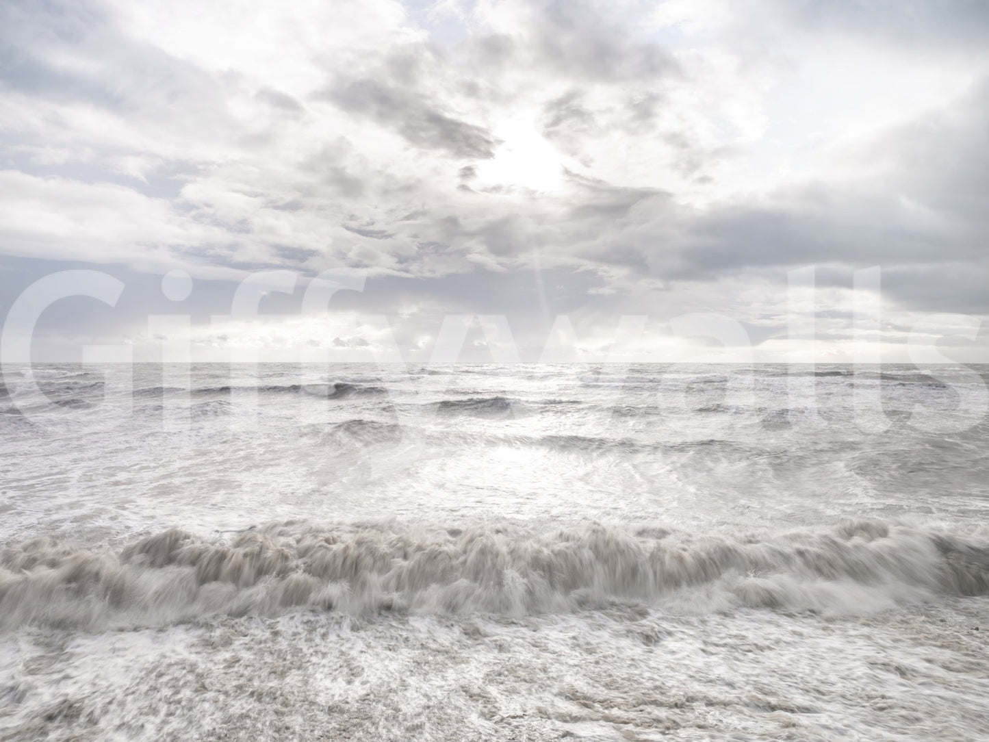 Rough Stormy Sea Wall Mural