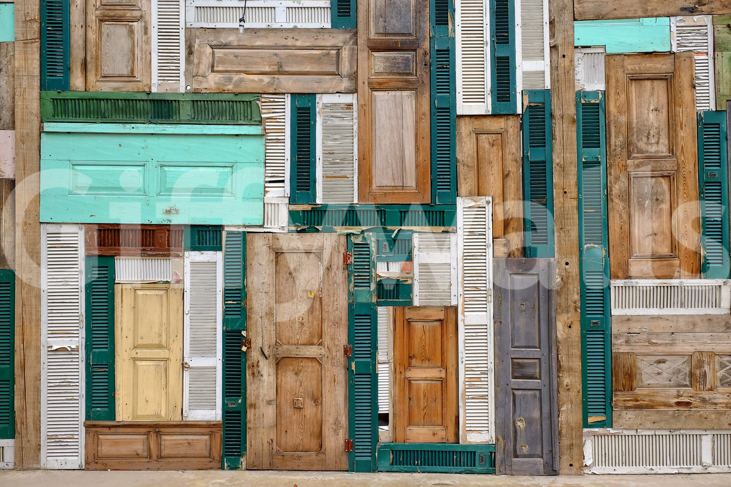 Doorscape Collage Wall Mural -1084333