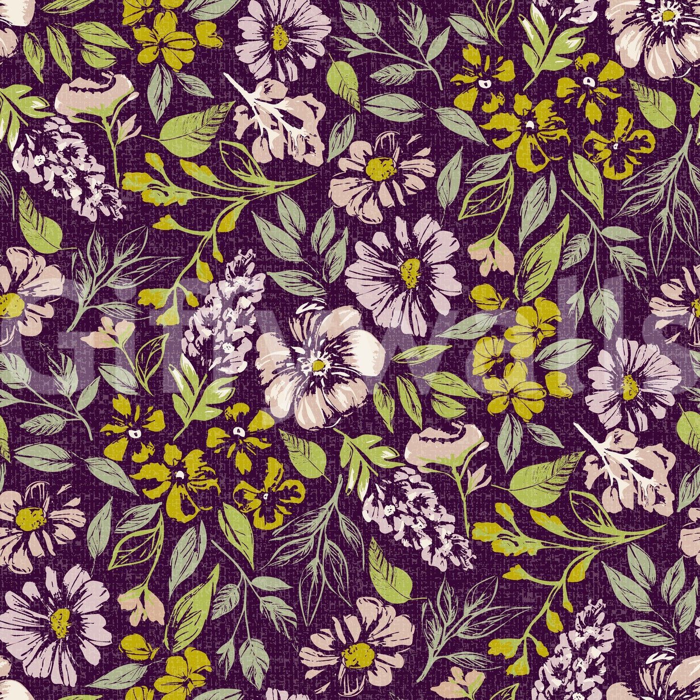 Floral tapestry mural for rooms