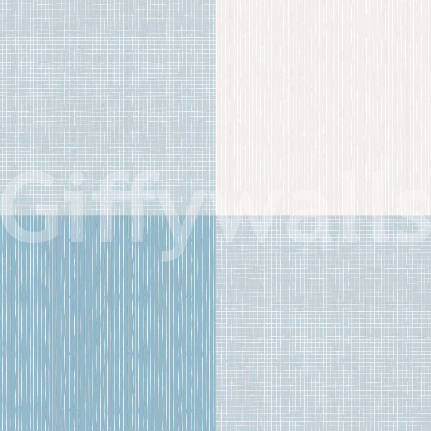 Rustik buffalo plaid lyseblå tapet