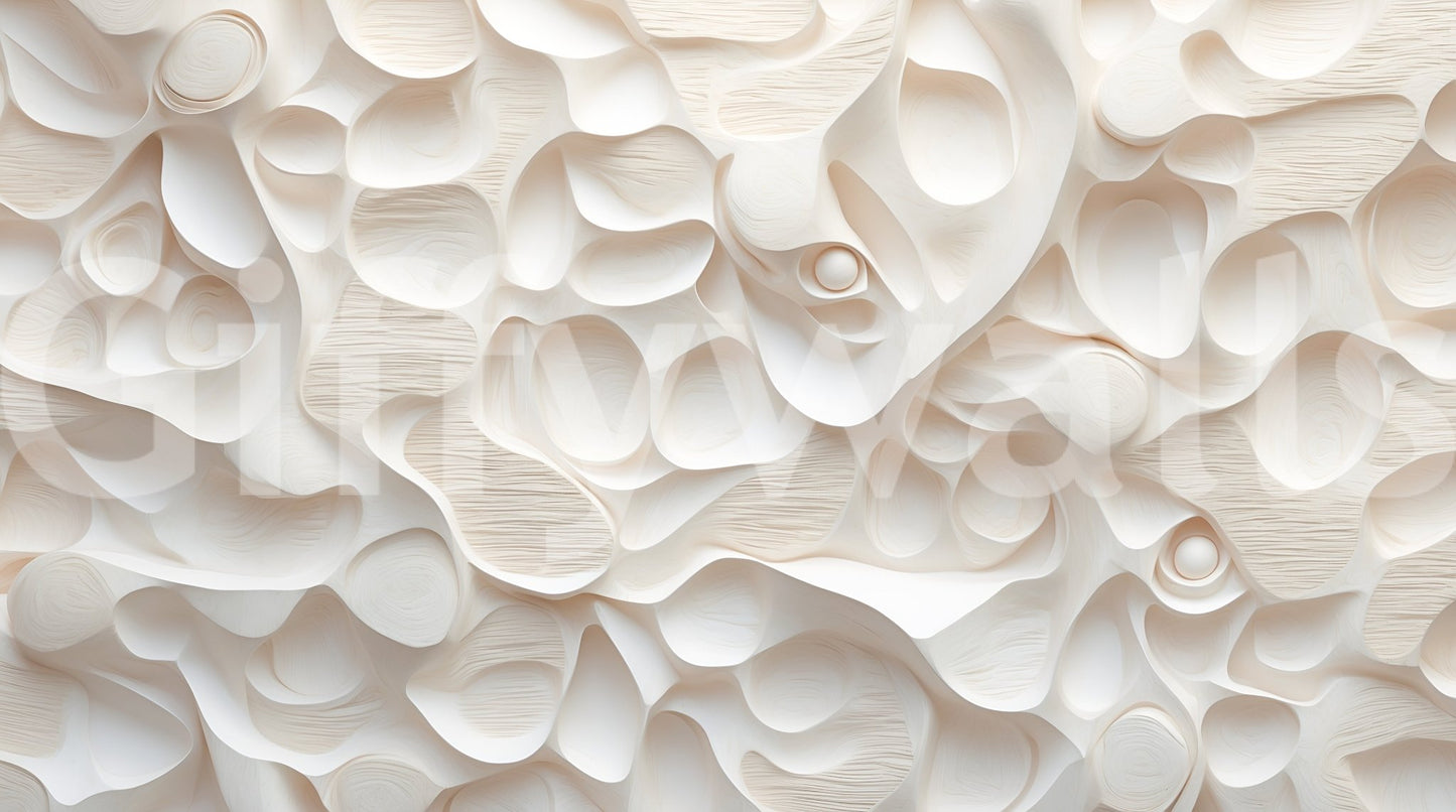 The design is non-realistic and interpretive.