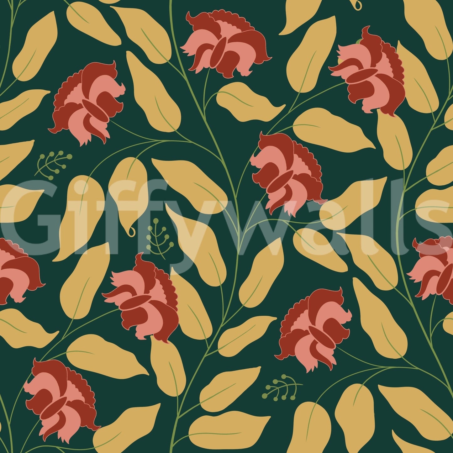 Provides a lush and artistic backdrop.