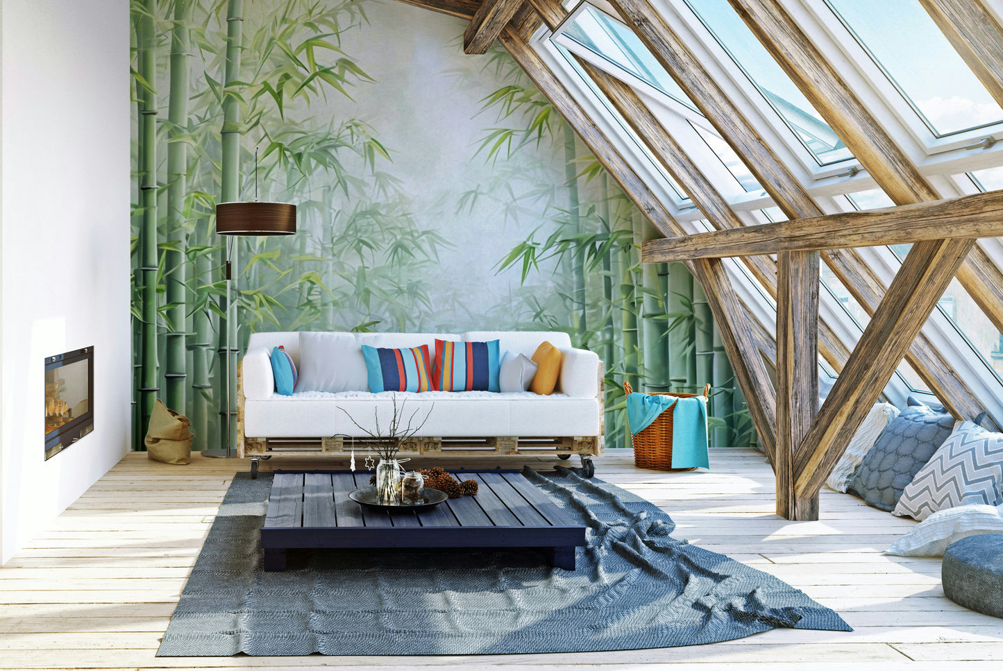 Bamboo grove wallpaper adding Zen-inspired calm to interiors