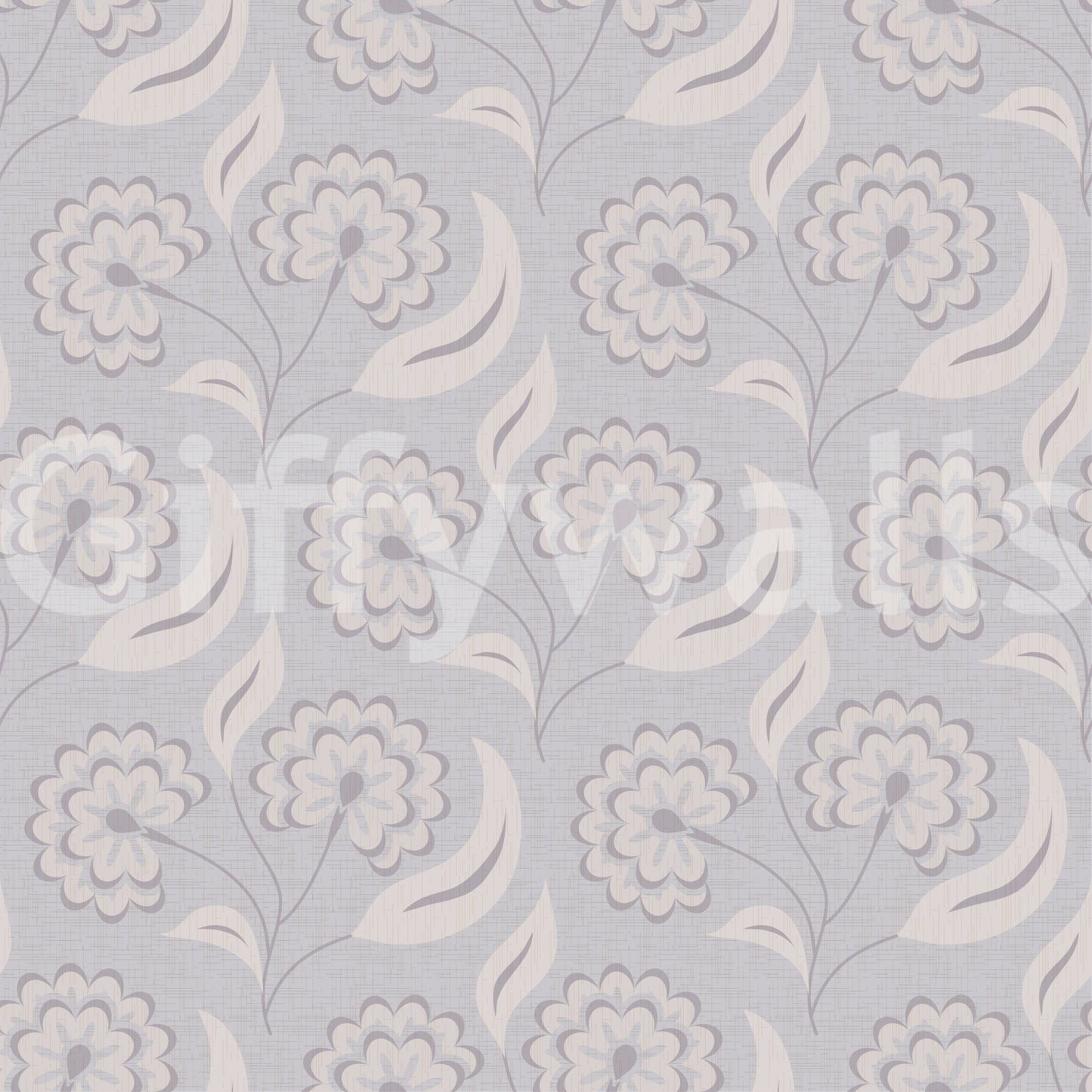 Serene Floral beige Wallpaper