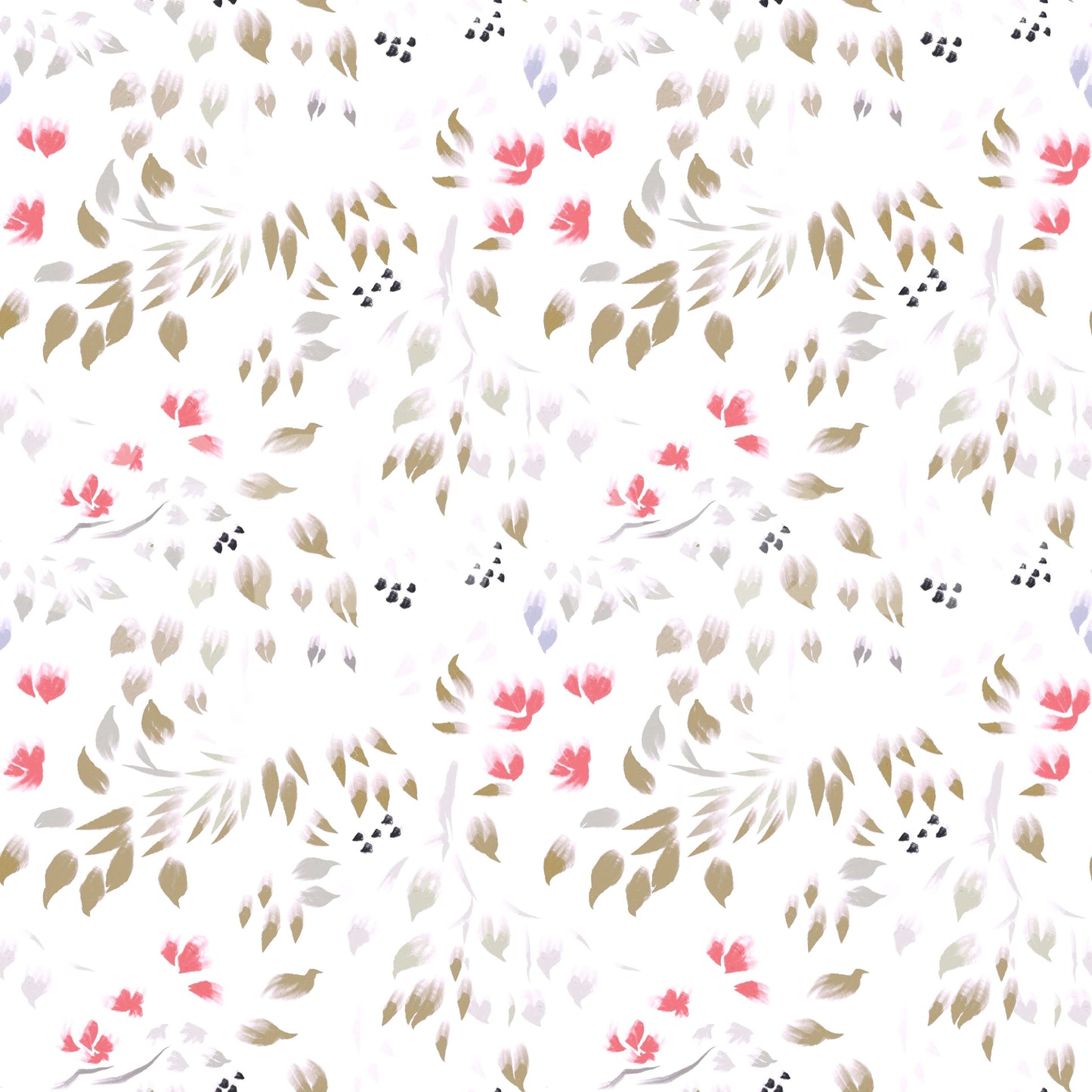 Painterly Petals Wallpaper