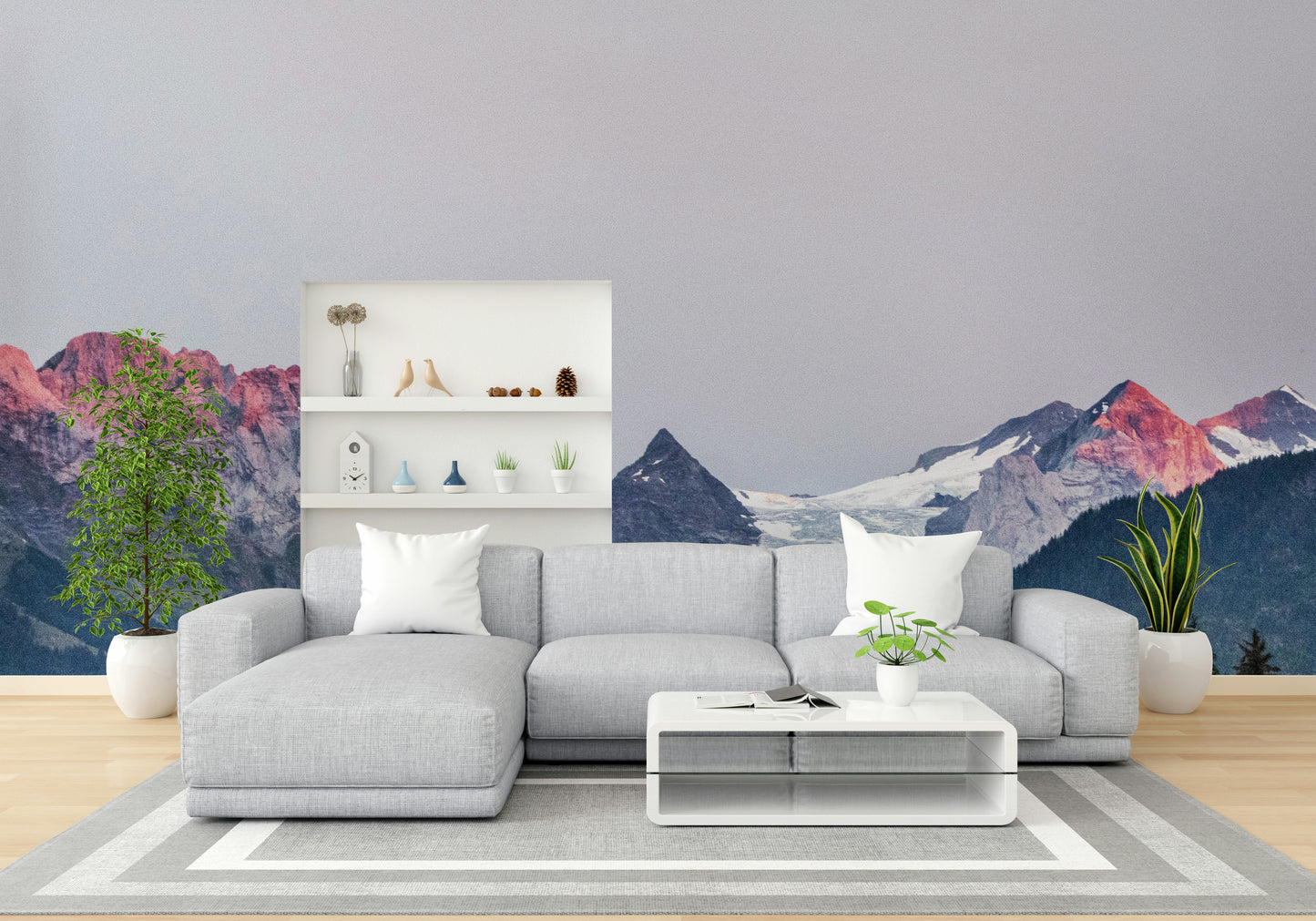 穏やかな山の威厳